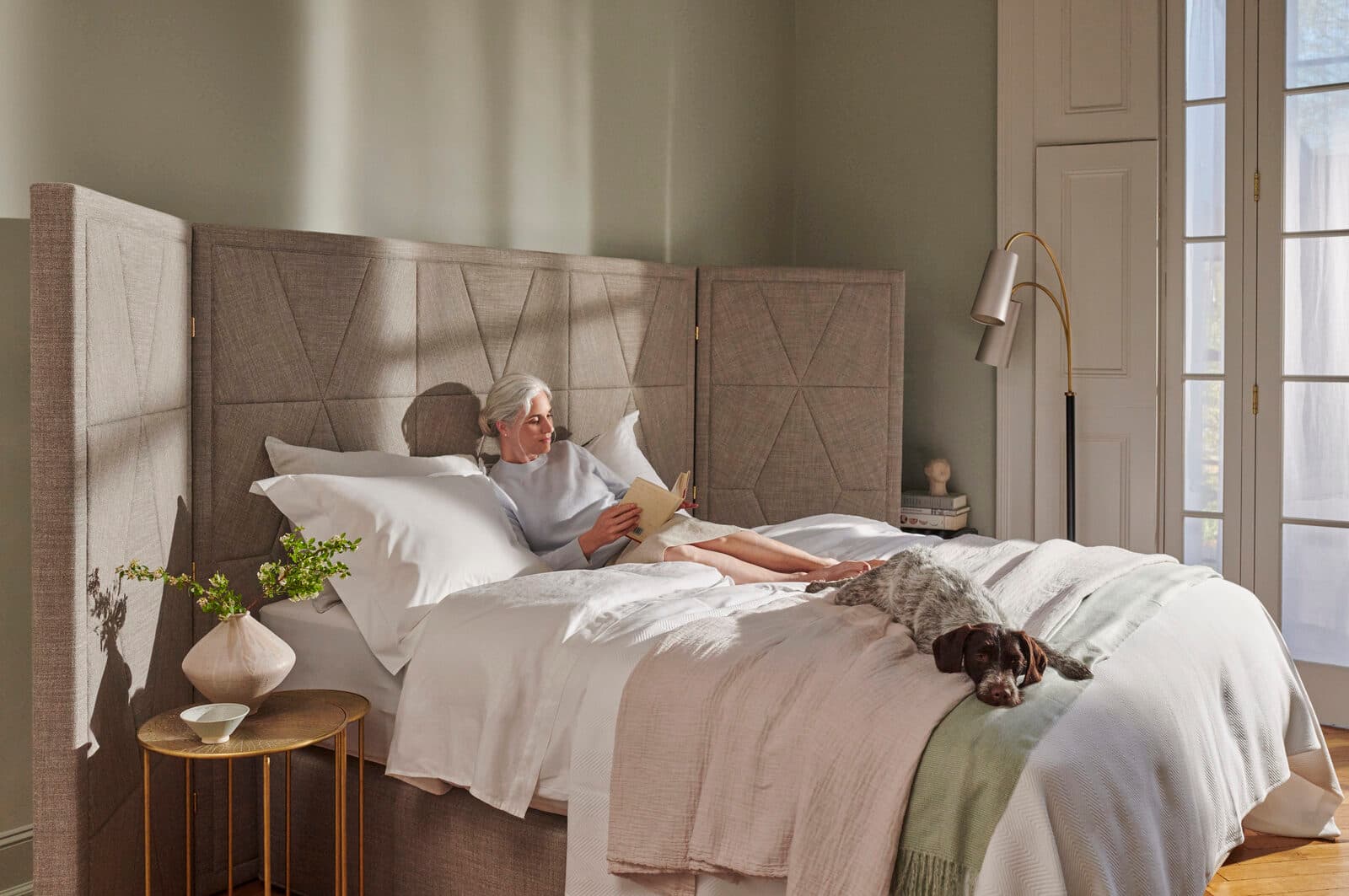 Vispring Bett im passion for beds Showroom